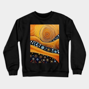 Explore the Cultural Depth: Australian Aboriginal Art and Unique Visual Traditions Crewneck Sweatshirt